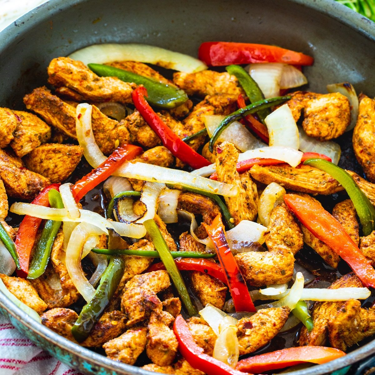 Spicy Chicken Fajitas - Spicy Southern Kitchen Spicy Chicken Fajitas - Spicy Southern Kitchen