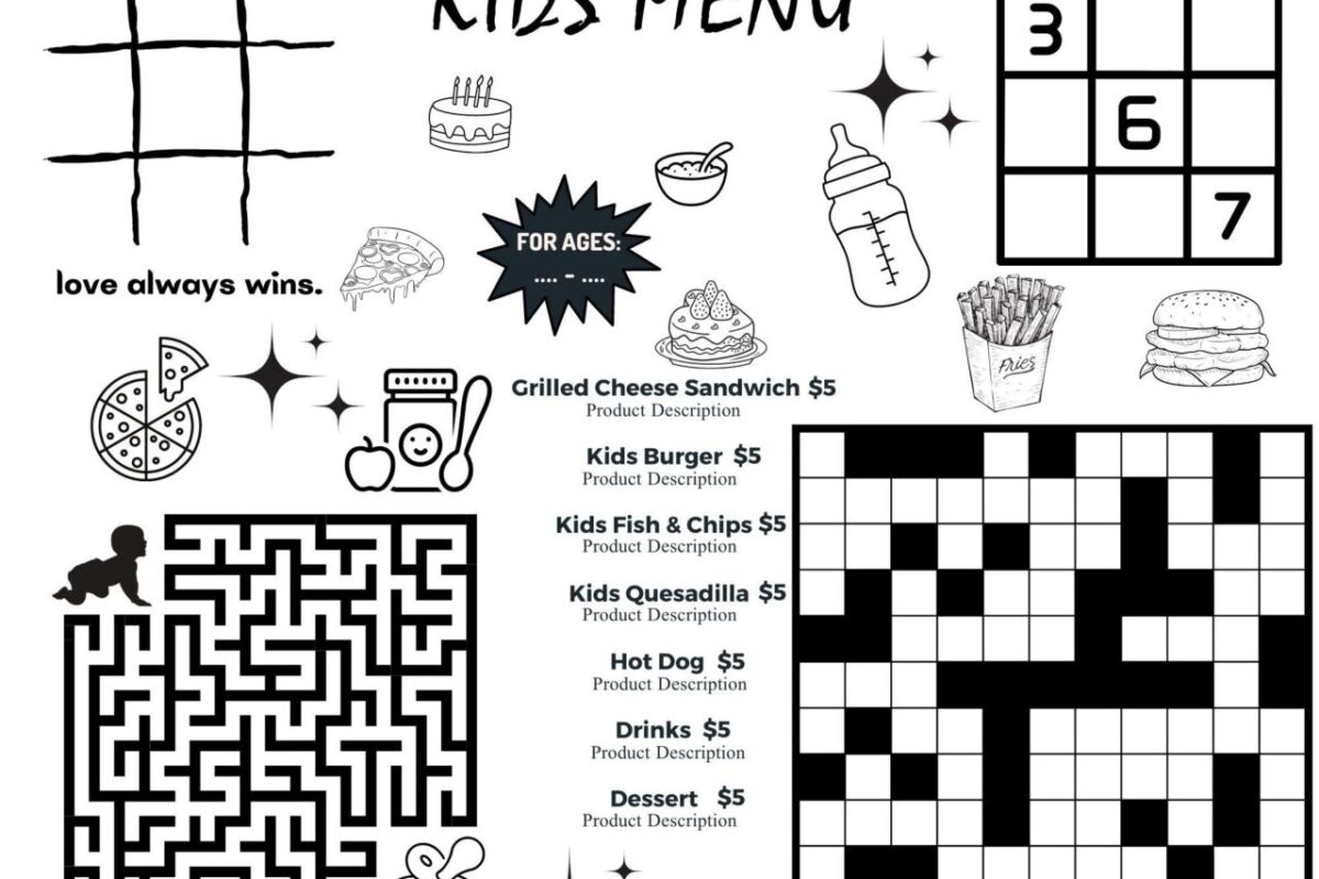 Kids Menu