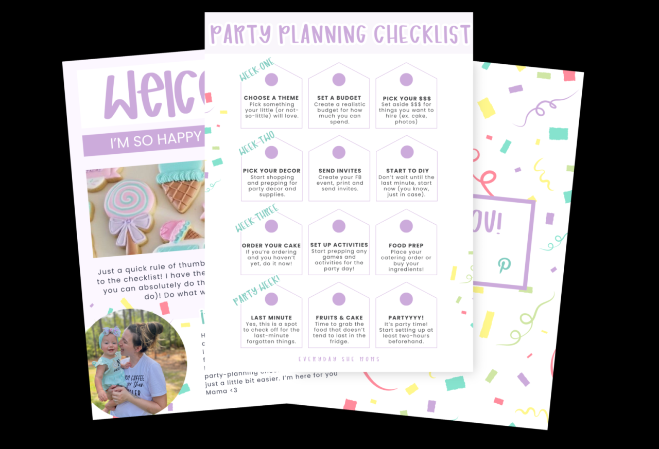 Party Planner Templates - Download Event Planning PDF - Worksheets Library